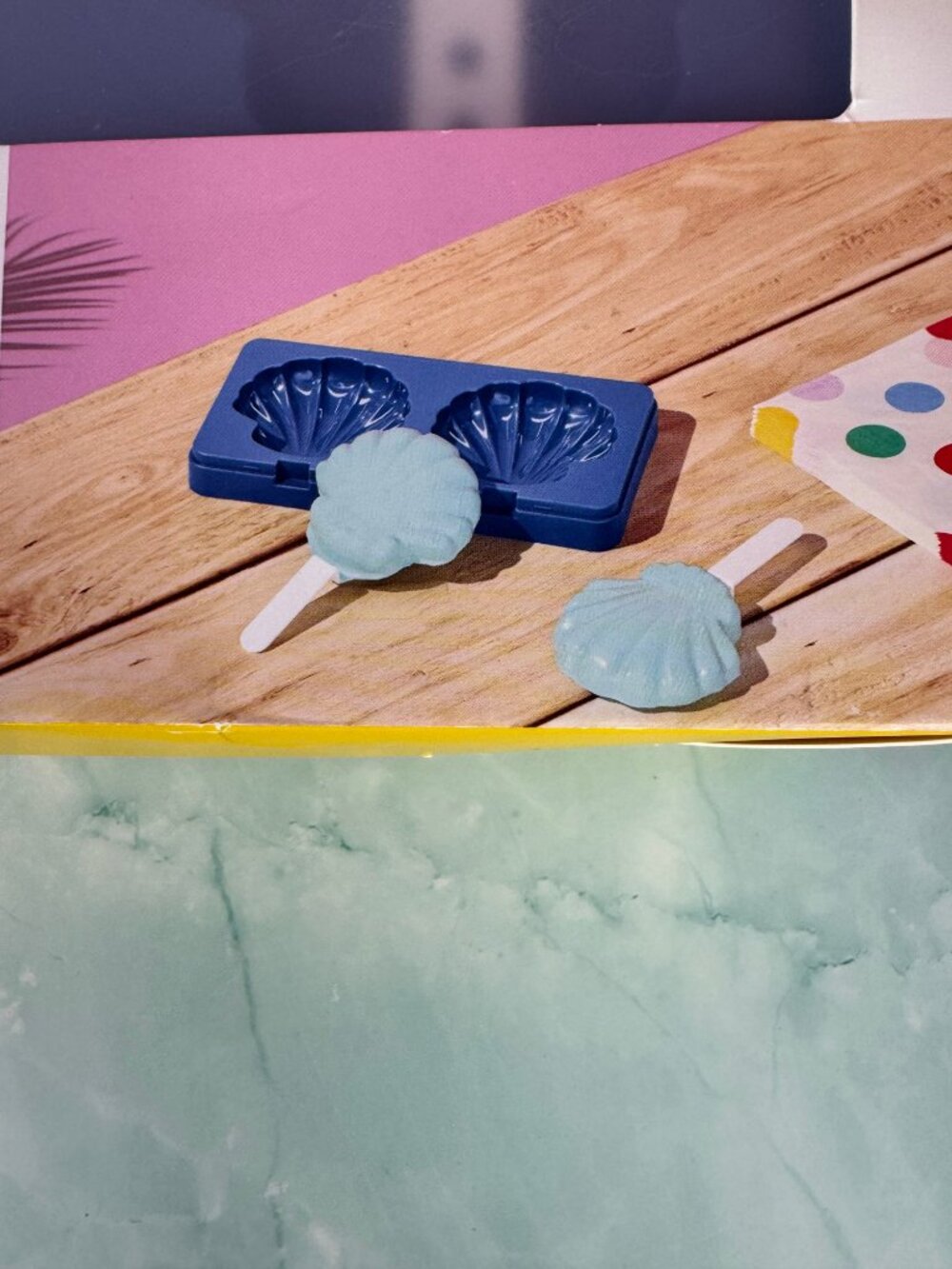 ★ Sun Squad Seashell Treat Molds 2 Pack Popsicle Ice Cream Mold Set - Picture 5 of 7